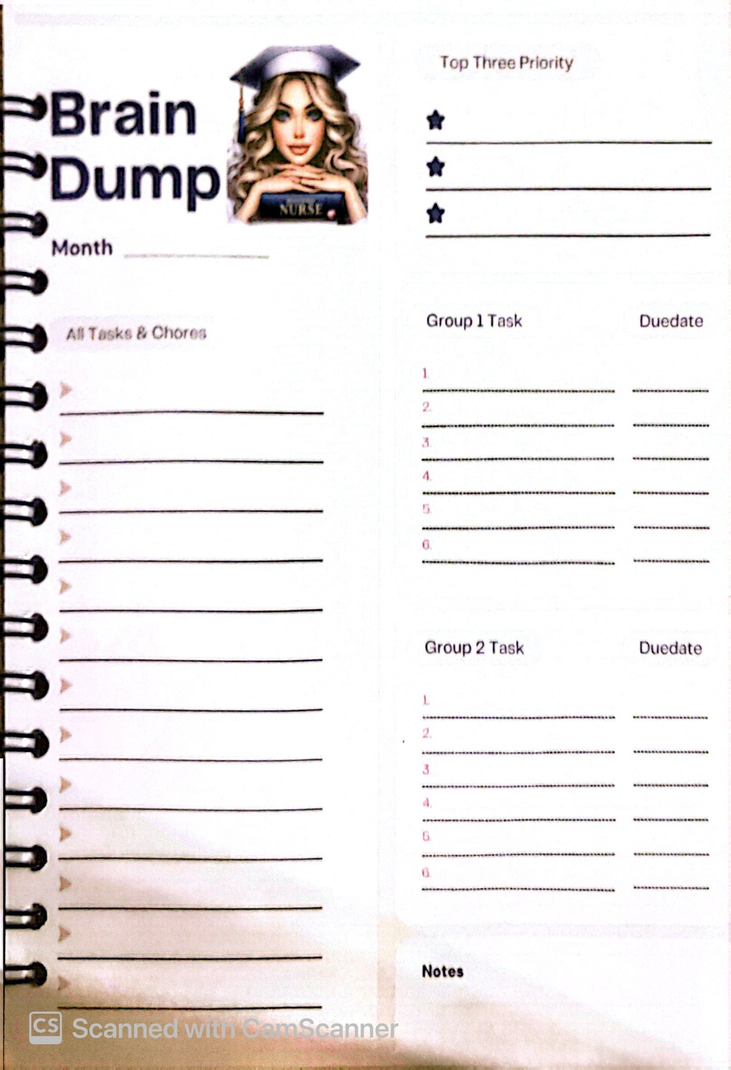 Nursing Reminder Logbook