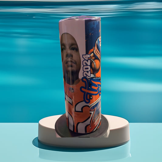 Football tumbler (custom)